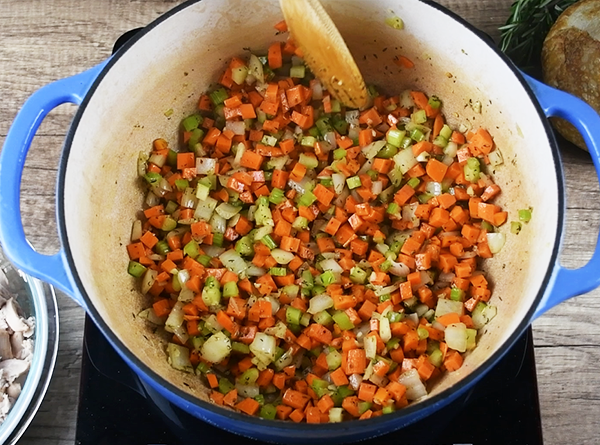 Creamy Wild Rice Chicken Soup - Step 2